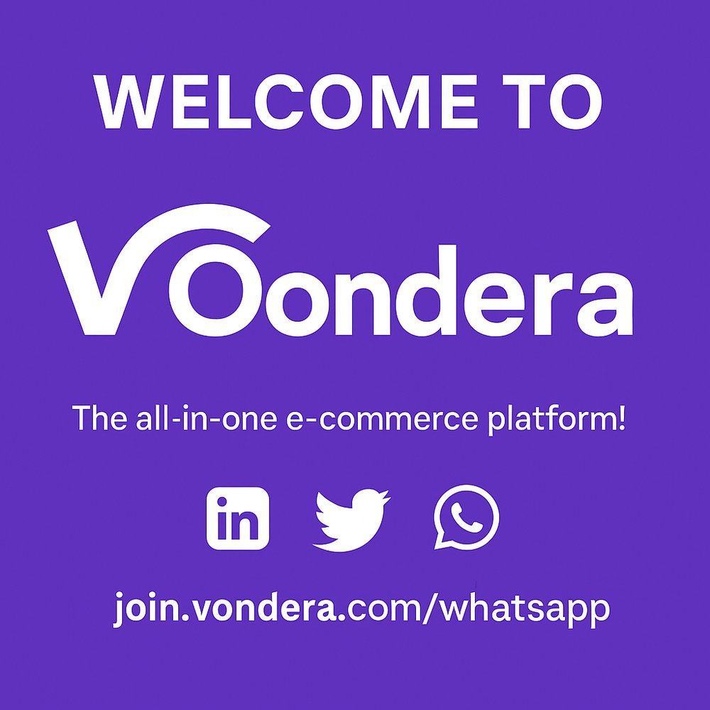 Welcome to Vondera — Your All-in-One E-Commerce Solution!