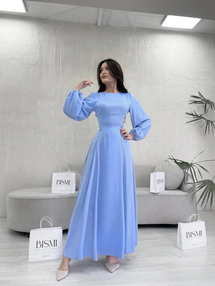 stain dress baby blue