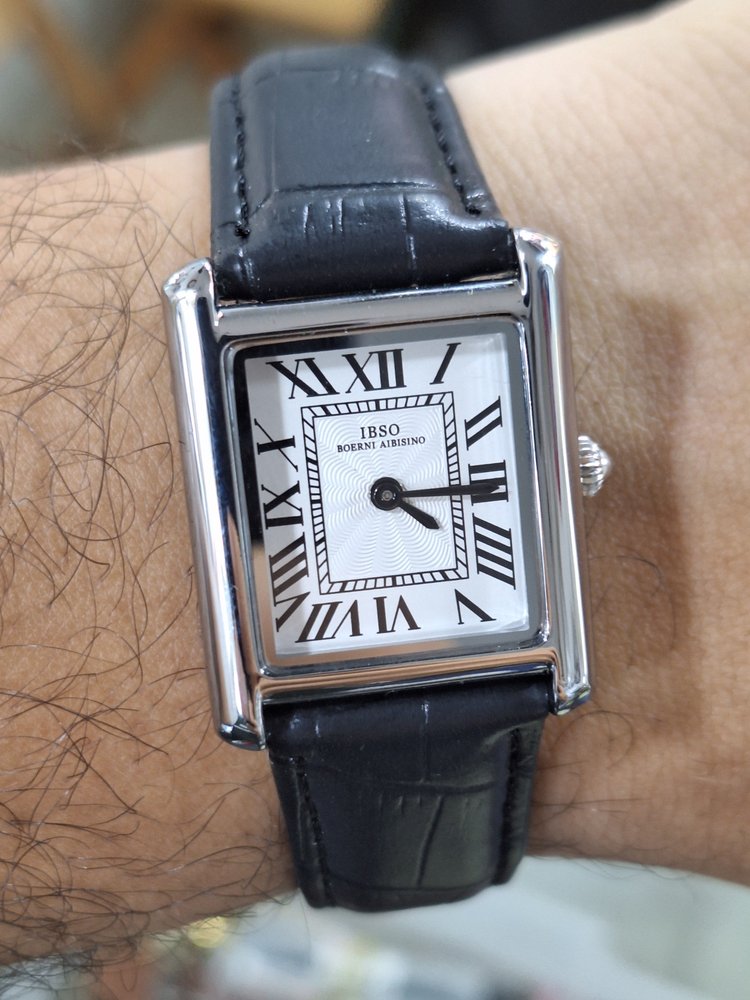 ibso tank 18mm white dial