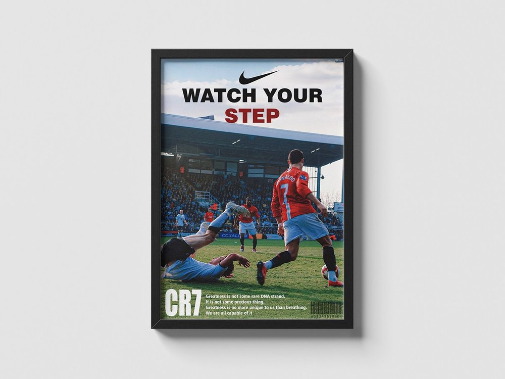 Cristiano Ronadlo 'watch your step' poster thumbnail 2