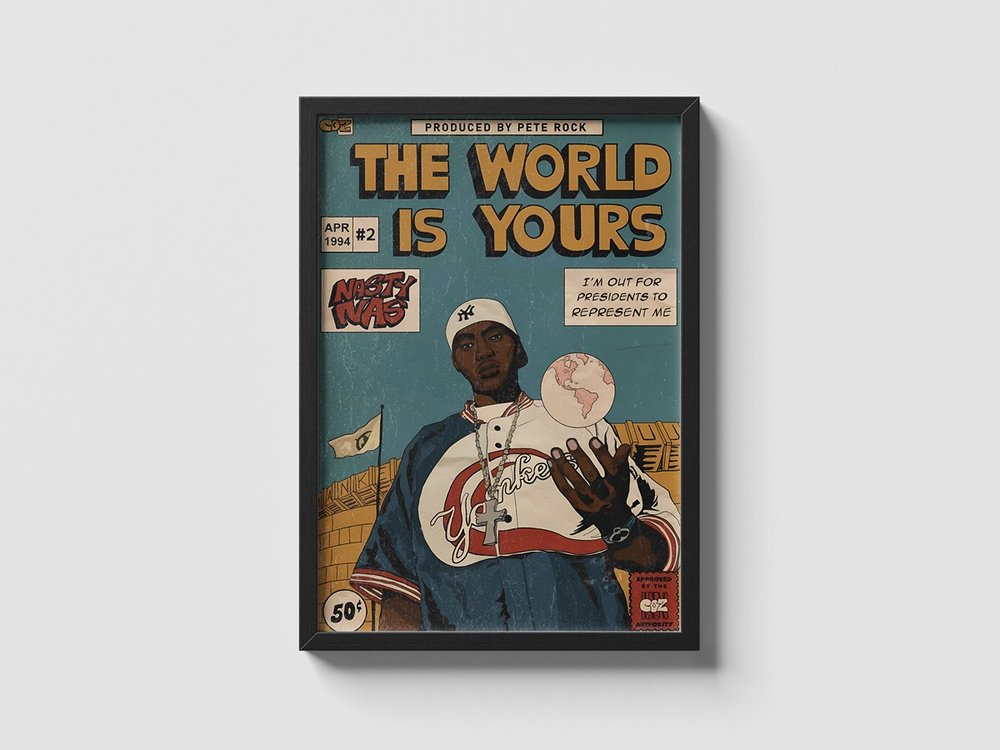 nasty nas 'the world is yours' poster thumbnail 2