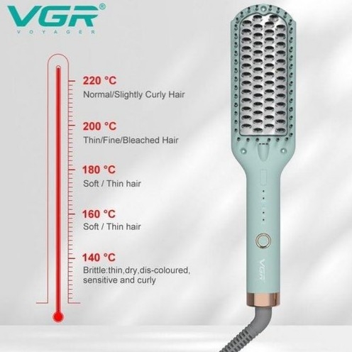 فرشاة الشعر الحرارية vgr، v-592، حرارة تصل إلي220 thumbnail 2