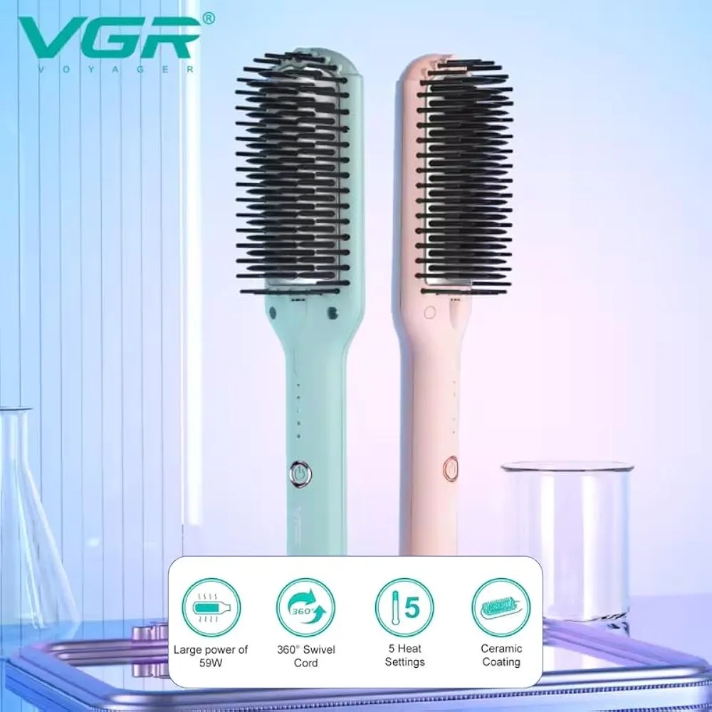 فرشاة الشعر الحرارية vgr، v-592، حرارة تصل إلي220 thumbnail 6