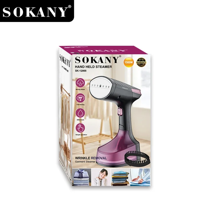 مكواة ملابس بخار سوكاني هاند 1500 وات 300 مل موديل sk-12008 thumbnail 3