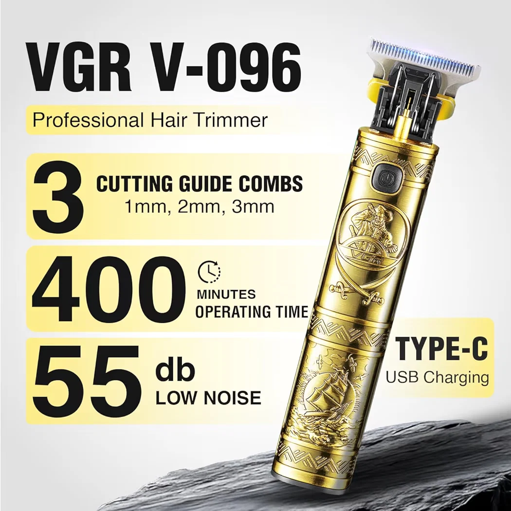 ماكينة الشعر والدقن والجسم الاحترافية VGR V-09التربو 6 thumbnail 3