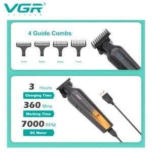 ماكينة حلاقة الشعر والدقن vgr v-998 thumbnail 4