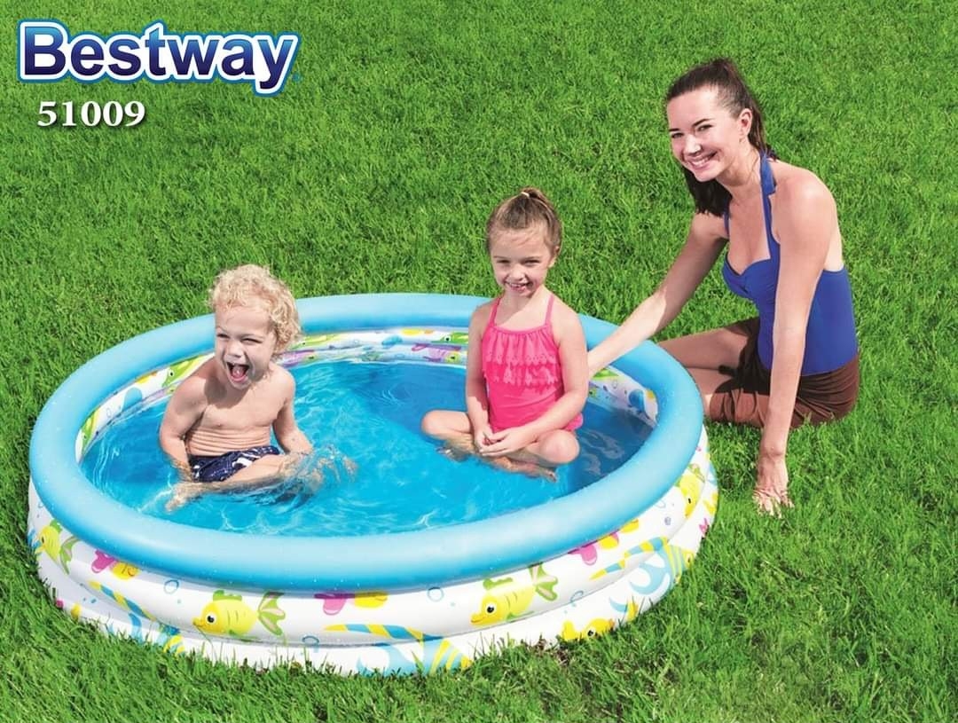 بسين دائرى 1.22×25سم رسومات بحريه من bestway thumbnail 3
