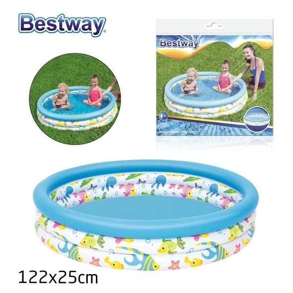 بسين دائرى 1.22×25سم رسومات بحريه من bestway thumbnail 2