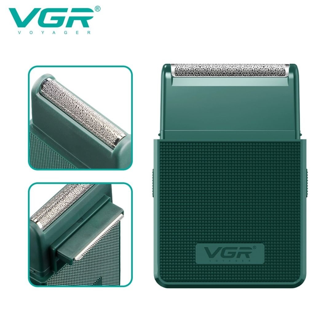 ماكينه vgr المحمولة لتنعيم الدقن والشعر والجسم v-376 thumbnail 4