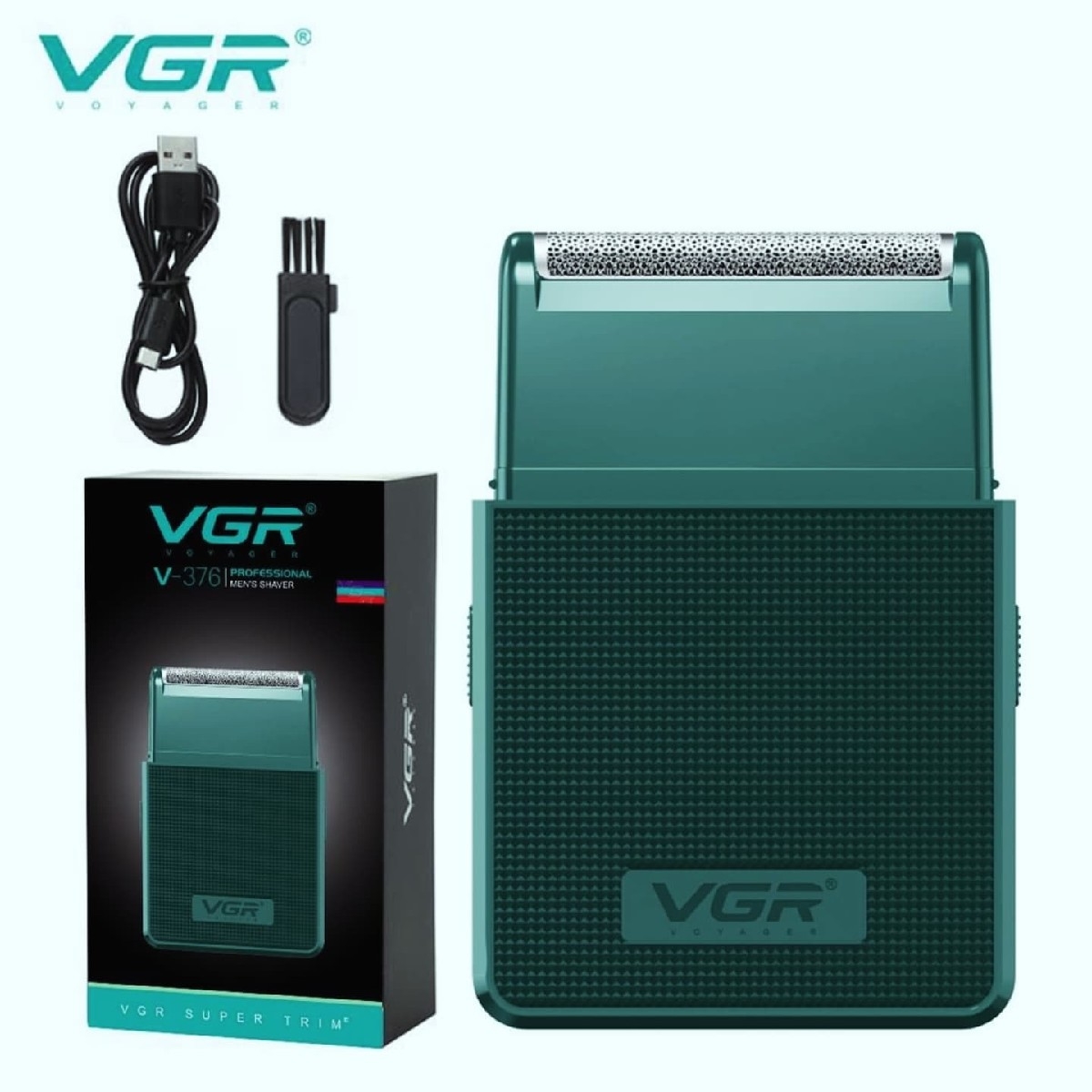 ماكينه vgr المحمولة لتنعيم الدقن والشعر والجسم v-376 thumbnail 2