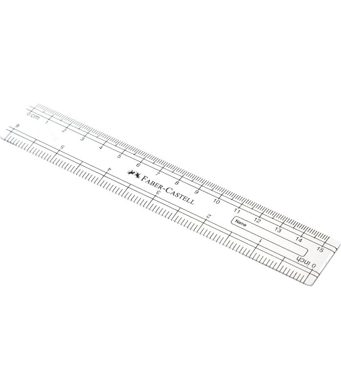 مسطرة بلاستيك faber castell  thumbnail 3