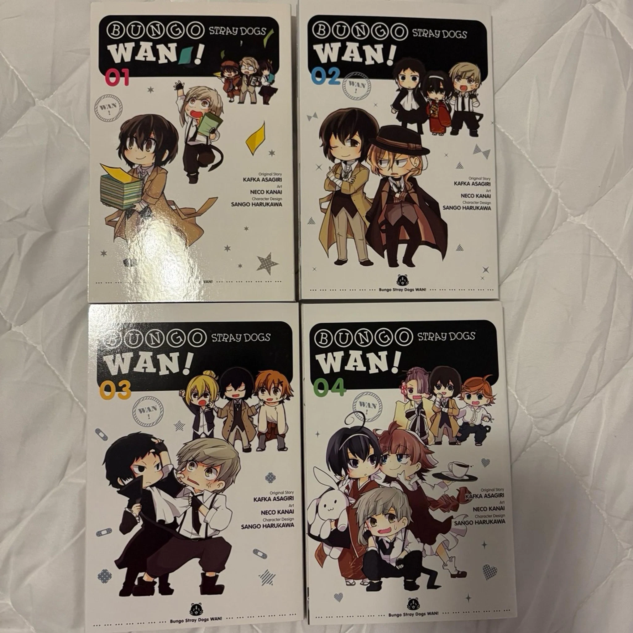 bungo stray dogs wan (4 volumes normal size)