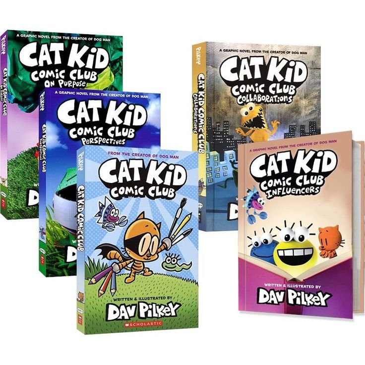 catkid comic club (5books)