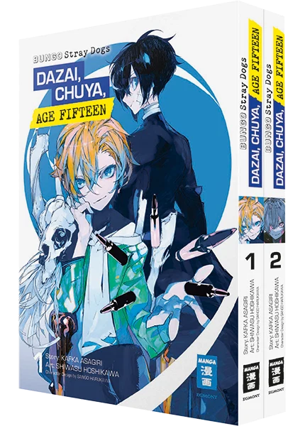 bungo stray dogs - dazai, chuuya, age fifteen (2 volumes normal size)