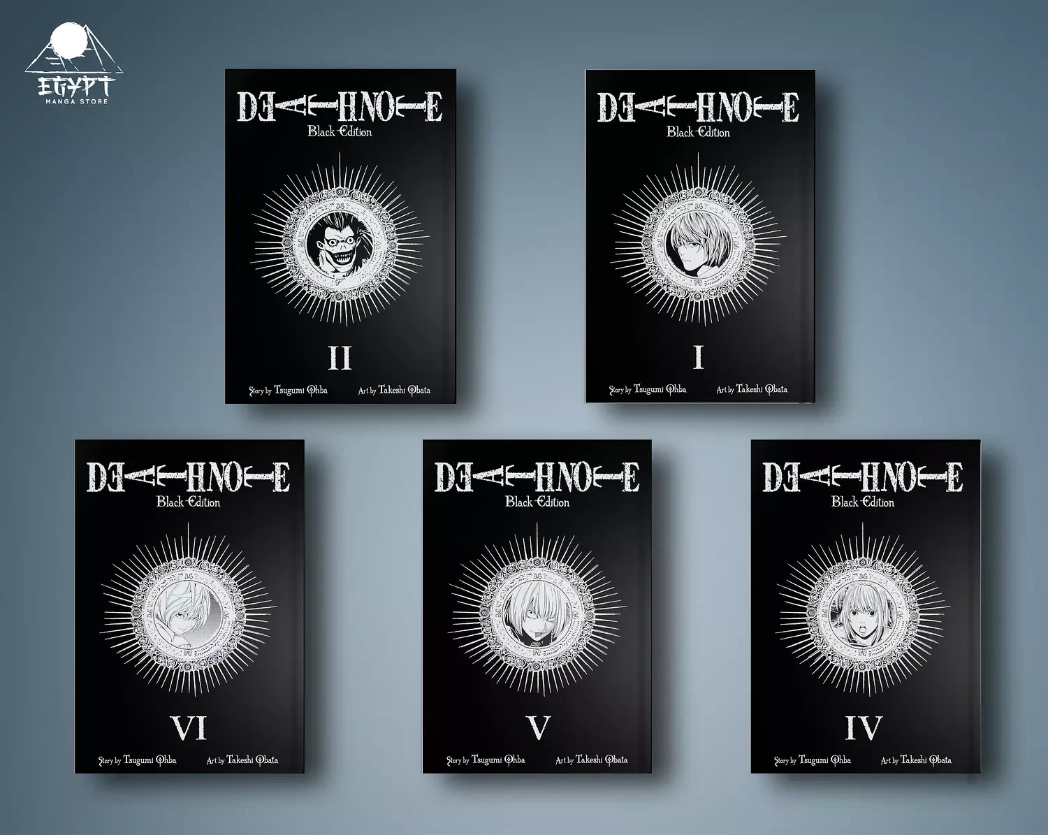 death note (full set 6 volumes black edition normal size)