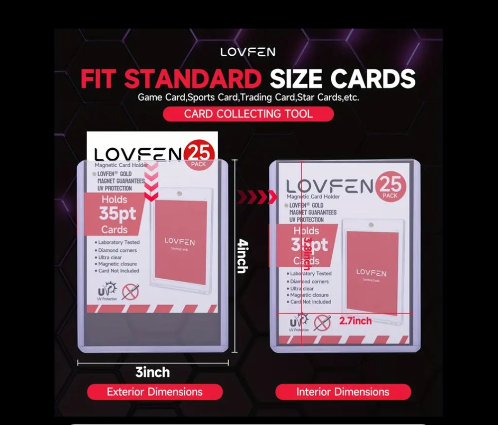 lovfen premium toploaders for trading cards 